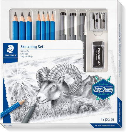 Seturi pentru arta - Set Pentru Desen si Schite Staedtler 12 Piese 61 100