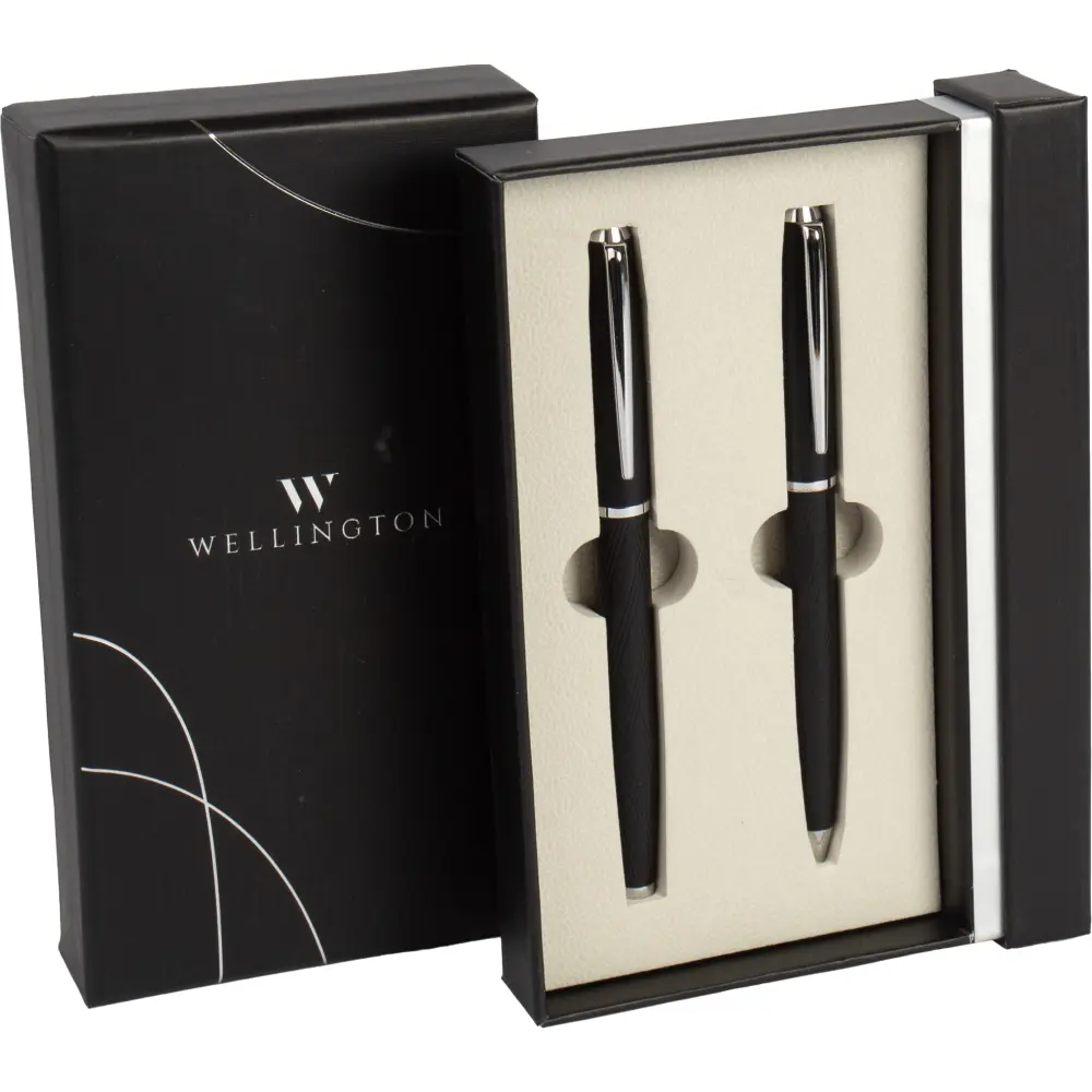 ARTICOLE DE BIROU - Set Pix + Roller Wellington Notus Negru 1954902