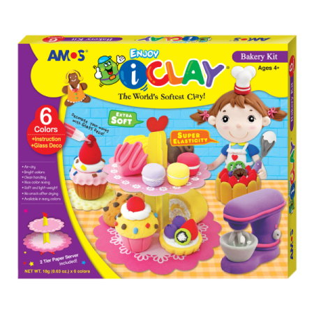 Seturi Creative pentru Copii - Set Plastilina Amos cu Accesorii 6 Culori P219