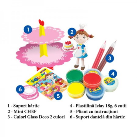 Set Plastilina Amos cu Accesorii 6 Culori P219 [1]