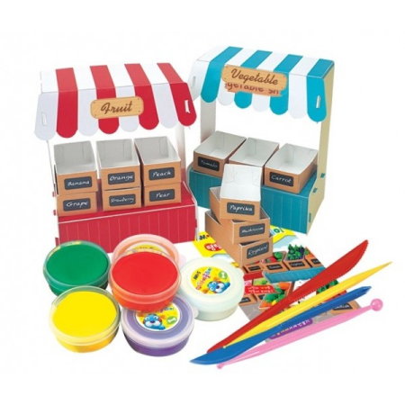 Set Plastilina Amos cu Accesorii 6 Culori P2475 [1]