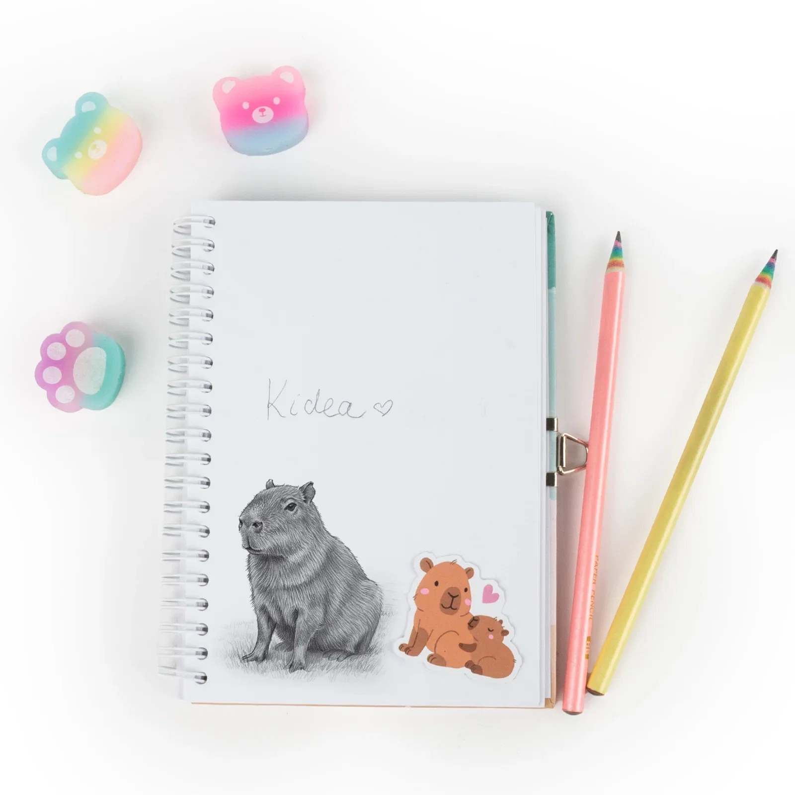Set Școală Parfumat 5 Piese Capybara Kidea [5]