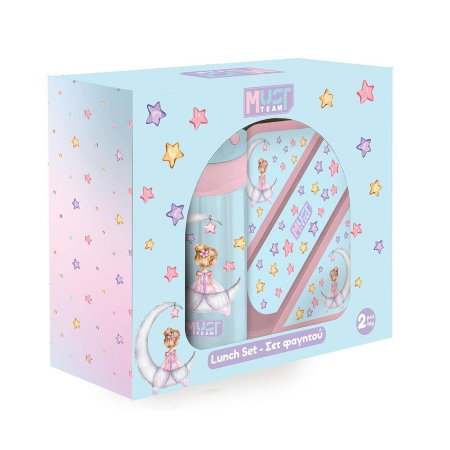 Sticle, caserole, pusculite, suporturi copii - Set Școală Cutie Sandwich și Sticlă Apă Must Team Night Fairy 000587519