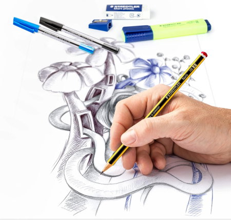 Set Scolar 8 Piese Staedtler Noris 60 BK4 [6]