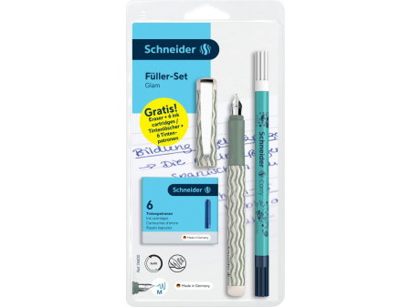 RECHIZITE SCOLARE IPB - Set Stilou Schneider Glam 26-Leo + Pic și 6 Rezerve