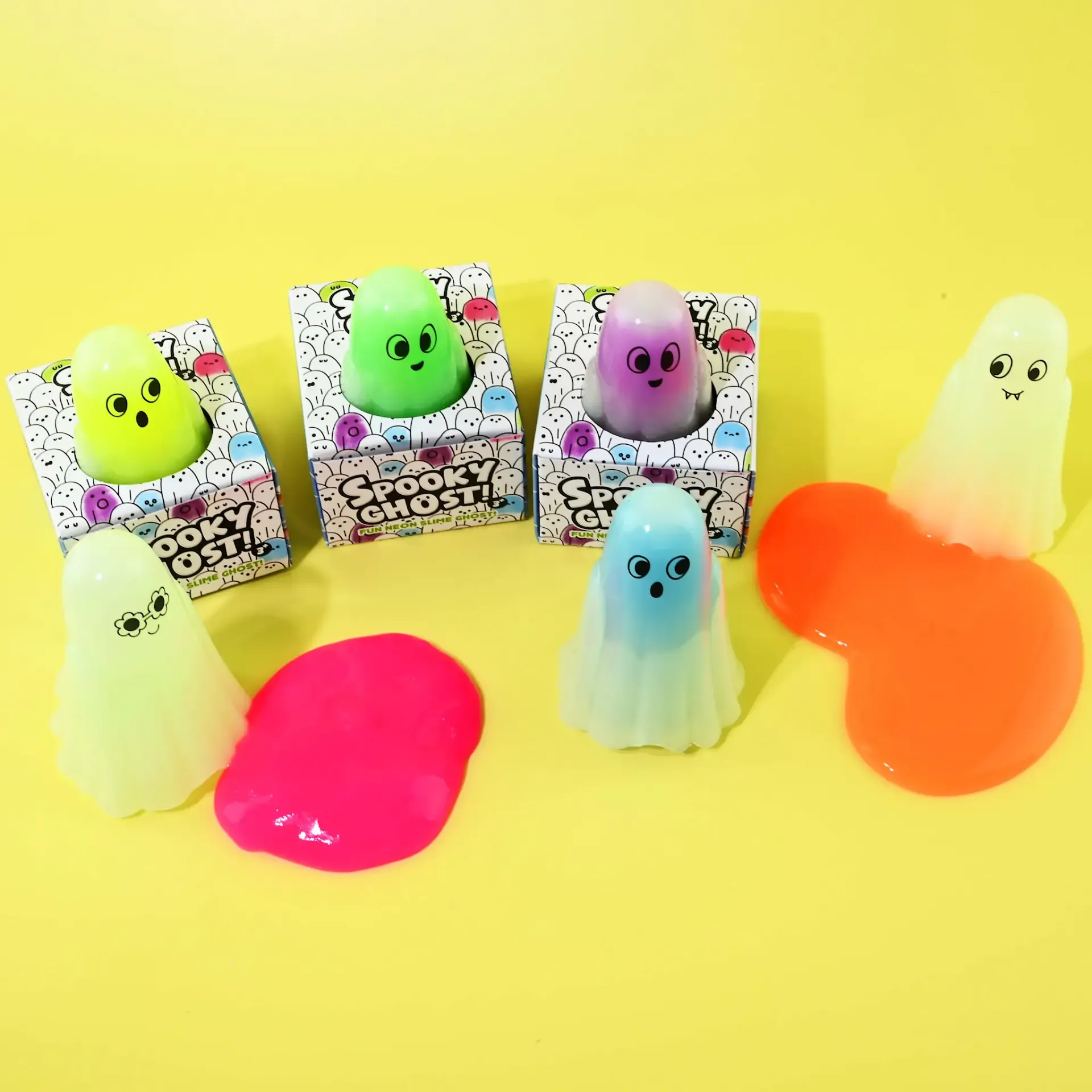 ARTICOLE COPII - Slime Fantomă 7.5cm Super Elastic - Asortat Neon Non-Toxic