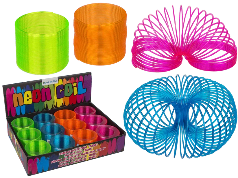 Jucarii - Spirală Magică Plastic 7.5cm Culori Neon 61/2049 - ipb.ro