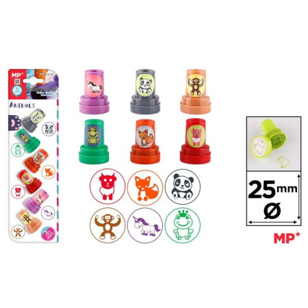 Stampilute Copii - Set 6 Ștampile Fantasy Color PM194-13