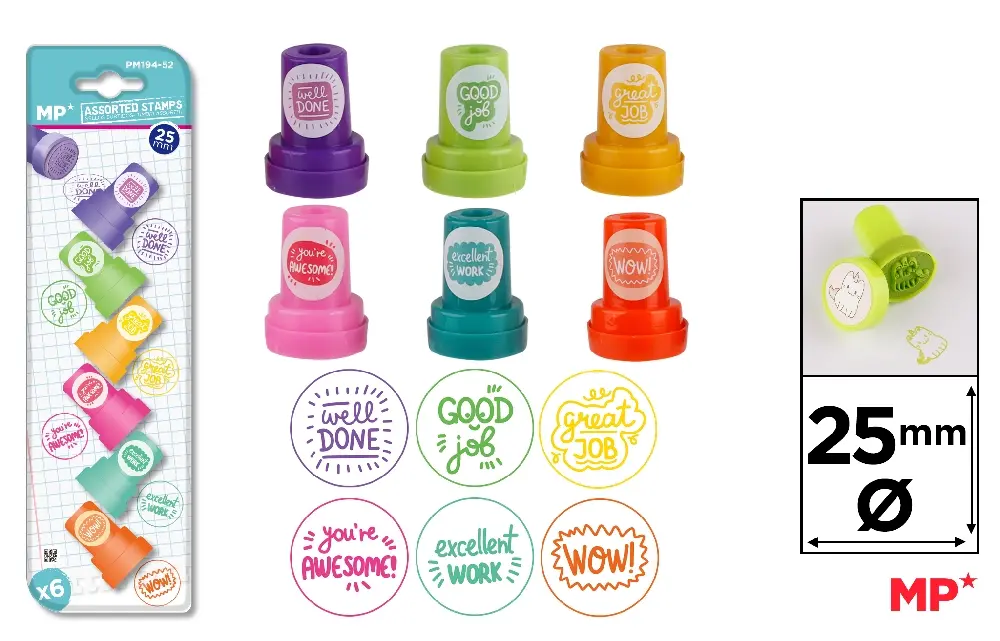 Stampile si Accesorii - STAMPILE IPB 6/SET FANTASY COLOR PM194-52