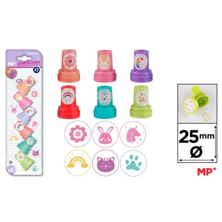Stampilute Copii - Set 6 Ștampile Fantasy Color PM194-55