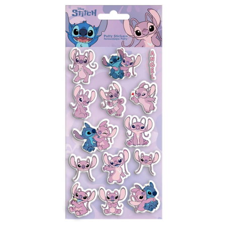 Stickere pt copii - Stickere Puffy Disney Stitch & Angel 10x22cm