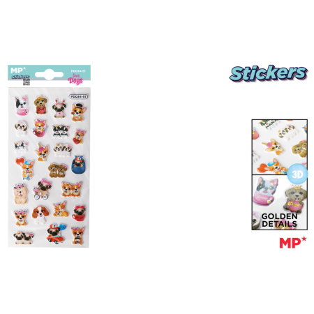 RECHIZITE SCOLARE IPB - Sticker 3D IPB Catelusi PD034-51 MP*