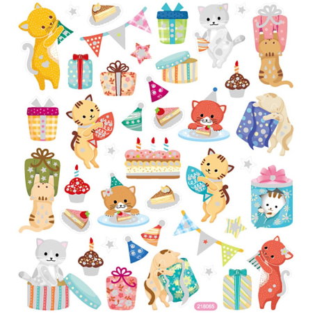 STICKER DECOR CATS BIRTHDAY 29063 [2]