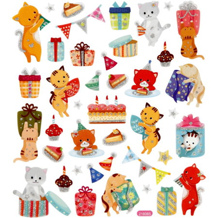 STICKER DECOR CATS BIRTHDAY 29063 [3]