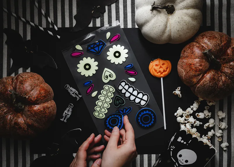 Sticker Decor Fosforescent Dovleac Halloween 2/set NDD2 [2]