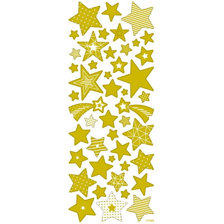 STICKER DECOR GOLD STARS 52BUC 29152 [2]