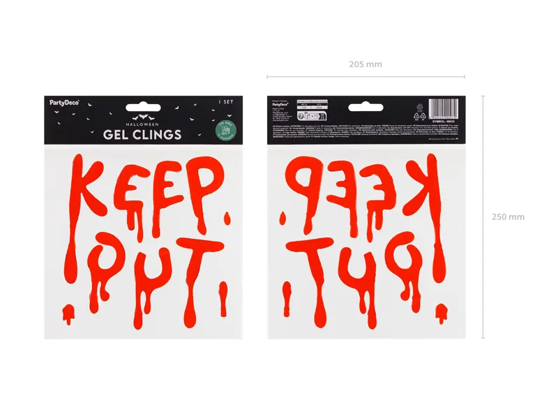 Sticker Halloween Fereastra Keep Out NN03 [6]