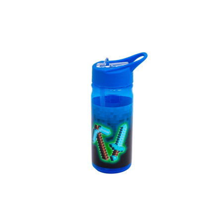 Sticle, caserole, pusculite, suporturi copii - Sticlă de Apă Copii 450ml Aqua Pure Blue Pixel 511025003