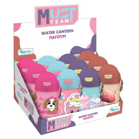 Sticlă Apă PP Must Team Girl 500ml Cu Pai 7.3x19.5cm 000587459 [4]