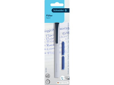 Stilouri si Rollere cu Cerneala - Stilou Schneider Xpect/Vivaz Gri + 2 Rezerve