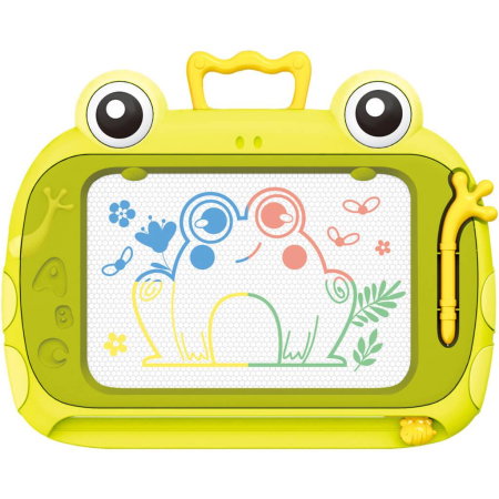 Tablite de desenat magnetice - Tabliță Magnetică Luna Toys 27.5cm Verde Broscuță