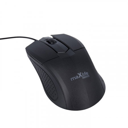Mouse-uri/ mouse-pad-uri - TEC MOUSE OPTIC CU FIR MAXLIFE HOME OFFICE NEGRU  MXHM-01 1000DPI 1.2 M