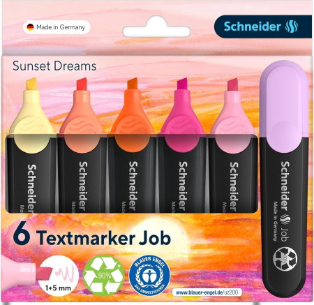Textmarker Schneider Job Sunset Dreams 6 Culori/Set TMK055 [1]