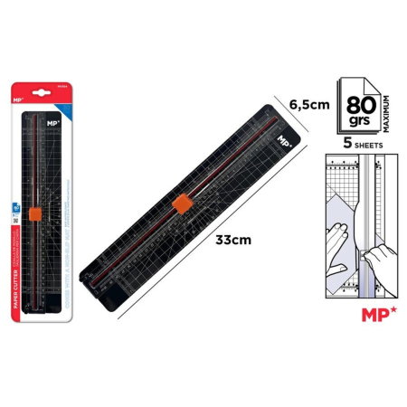 APARATURĂ ȘI PRODUSE DE BIROU - TRIMMER IPB 33x6.5CM 5 COLI BAZA ANTIDERAPANTA PA1104