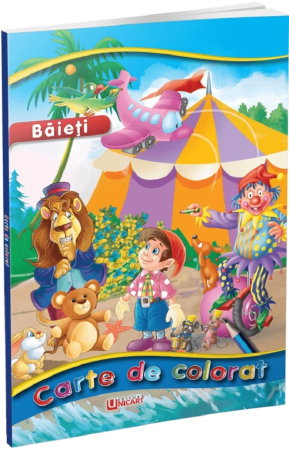 Carti de Colorat pentru copii - Carte de colorat A4 Băieți 96 pagini