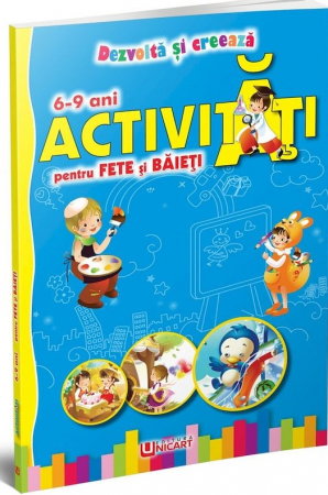 ARTICOLE COPII - UP CARTE DE COLORAT ACTIVITATI PENTRU FETE SI BAIETI 6-9 ANI