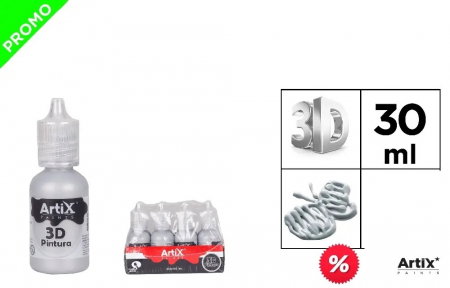 Culori si vopsele acrilice - VOPSEA ACRILICA 3D IPB 30ML GRI INCHIS PP662-17