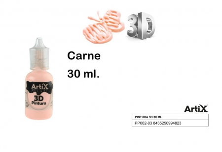 RECHIZITE SCOLARE IPB - VOPSEA ACRILICA 3D IPB 30ML ROZ DESCHIS PP662-03