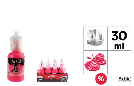 Culori si vopsele acrilice - VOPSEA ACRILICA 3D IPB 30ML ROZ INCHIS PP662-20