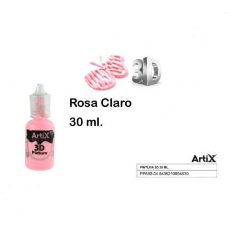 RECHIZITE SCOLARE IPB - VOPSEA ACRILICA 3D IPB 30ML ROZ PP662-04