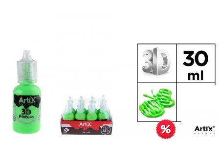 RECHIZITE SCOLARE IPB - VOPSEA ACRILICA 3D IPB 30ML VERDE MAR PP662-07