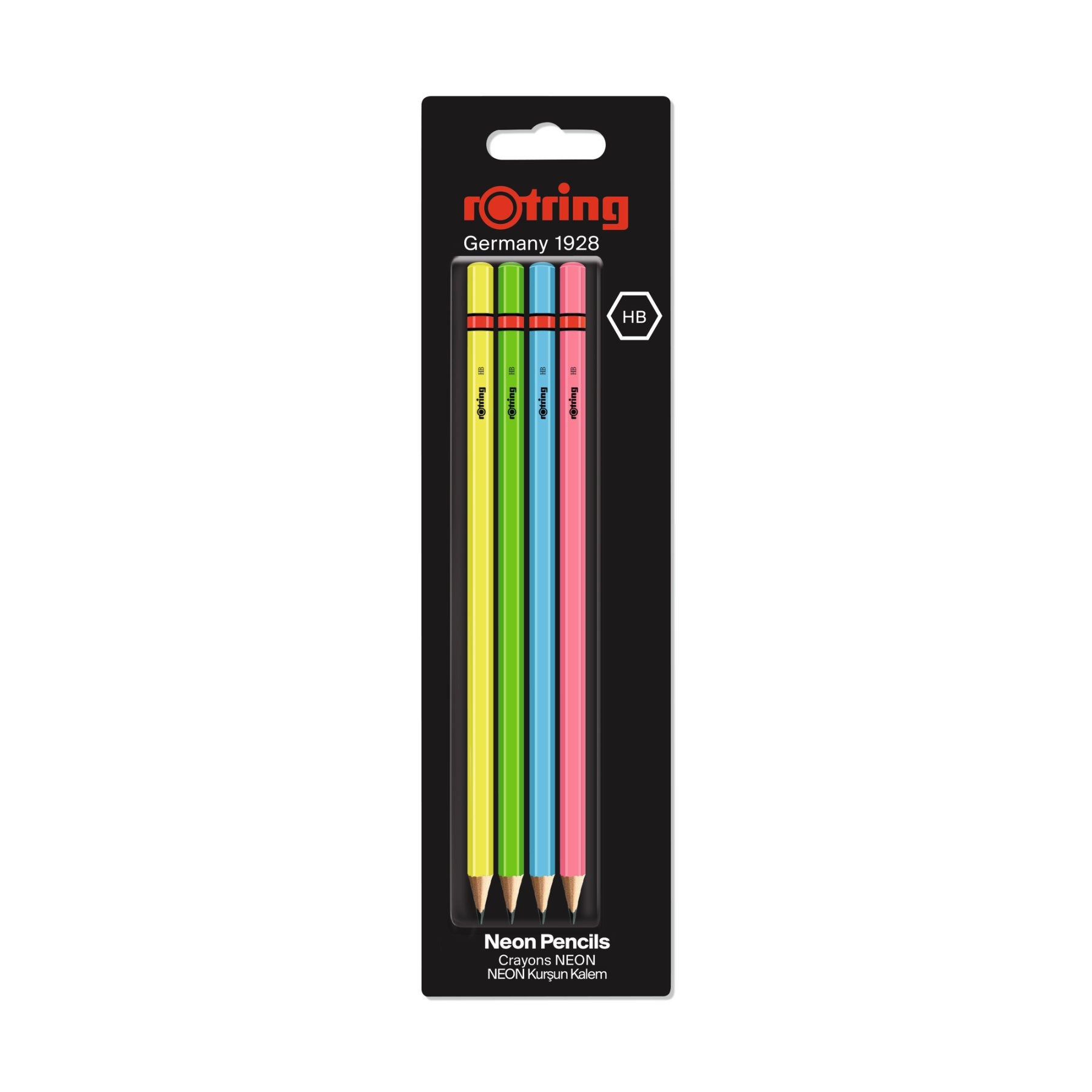 CREION GRAFIT ROTRING  HB 4/SET NEON 06513