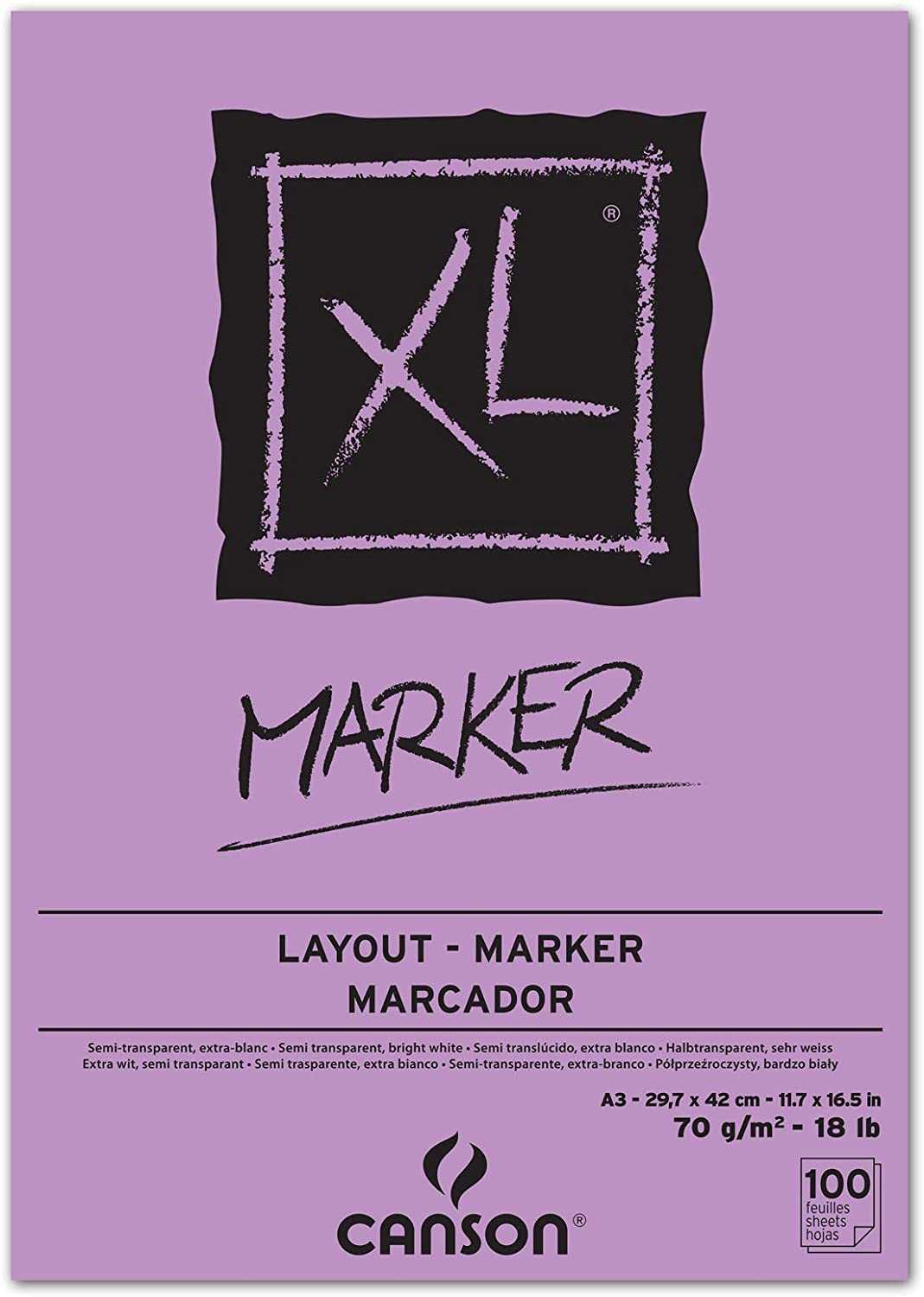 PR BLOC DESEN CANSON MARKER XL A3 100F, 70GR/M2 200297237