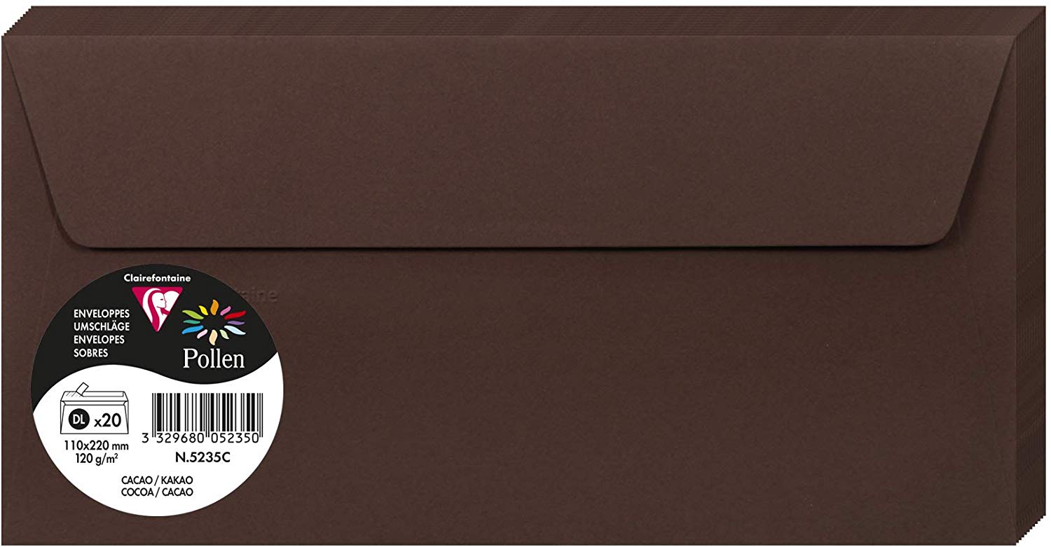 PLIC CLAIREFONTAINE DL 20/SET CACAO 5235C