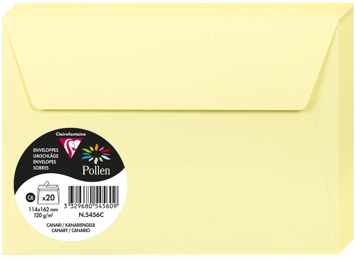 PLIC CLAIREFONTAINE C6 20/SET CANARY 5456C