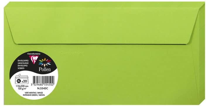 Plic Clairefontaine DL 20/Set Verde Mare 5545C