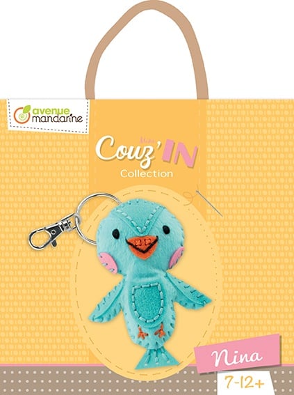 CF KIT CREATIV CUSUT PAPUSA BRELOC NINA THE BIRD MINI COUZ'IN KC048C