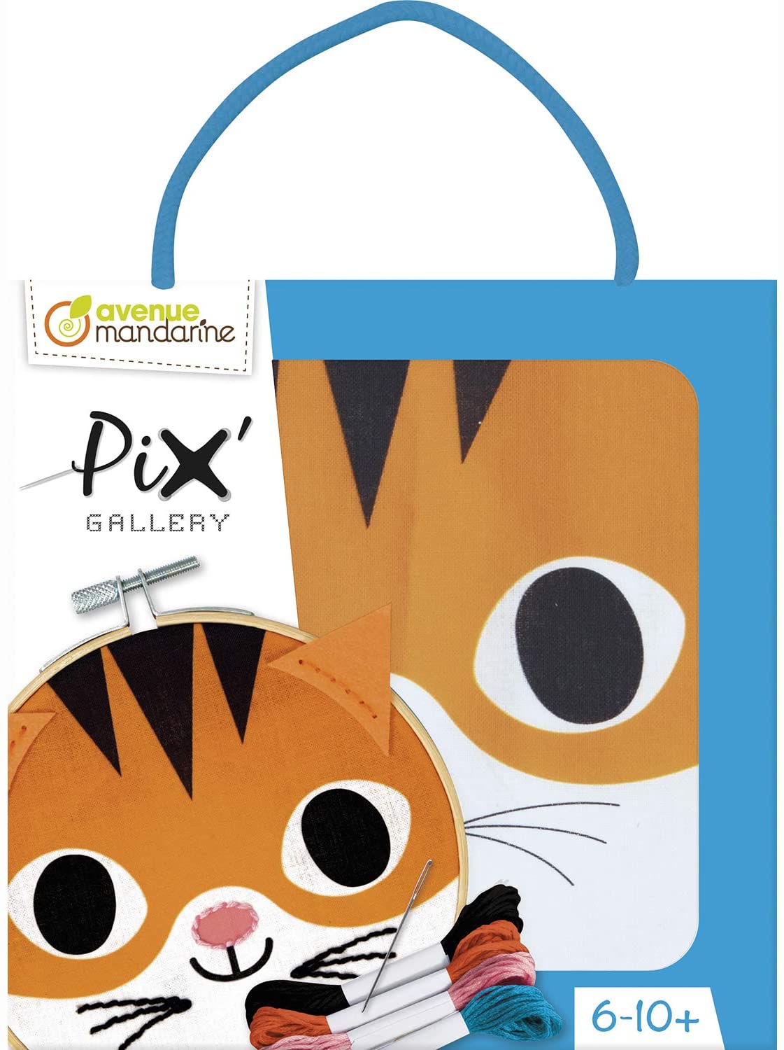 KIT CREATIV BRODERIE PIX'GALLERY TAMBURINA PISICA KC118C