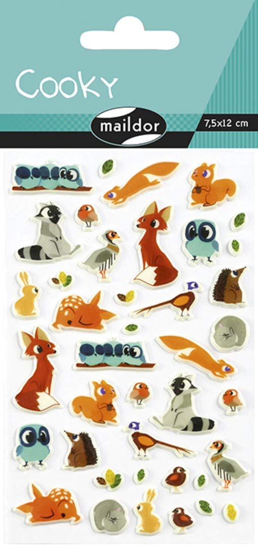CF STICKER 3D COOKY 7.5*12CM MAILDOR ANIMALELE PADURII CY081C