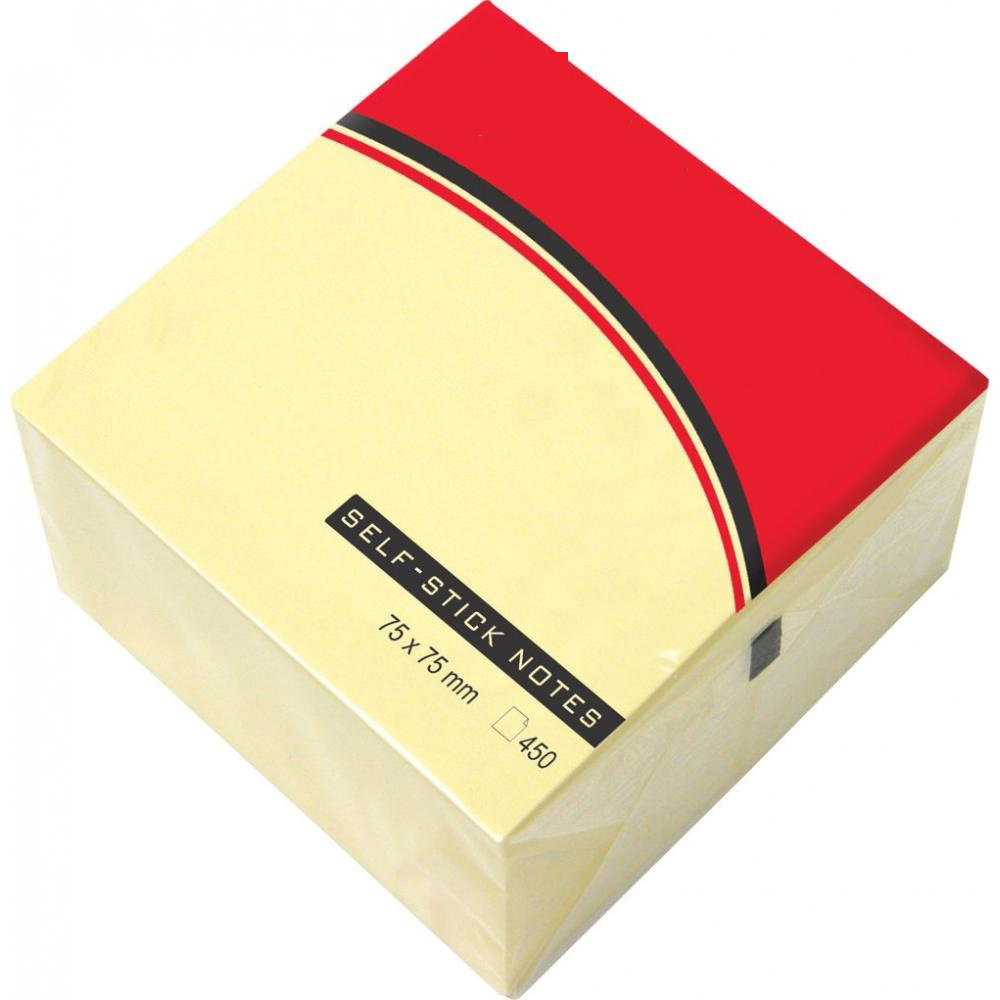 Post-it Cub 75x75mm 450 Sheets Pastel Yellow 22916B
