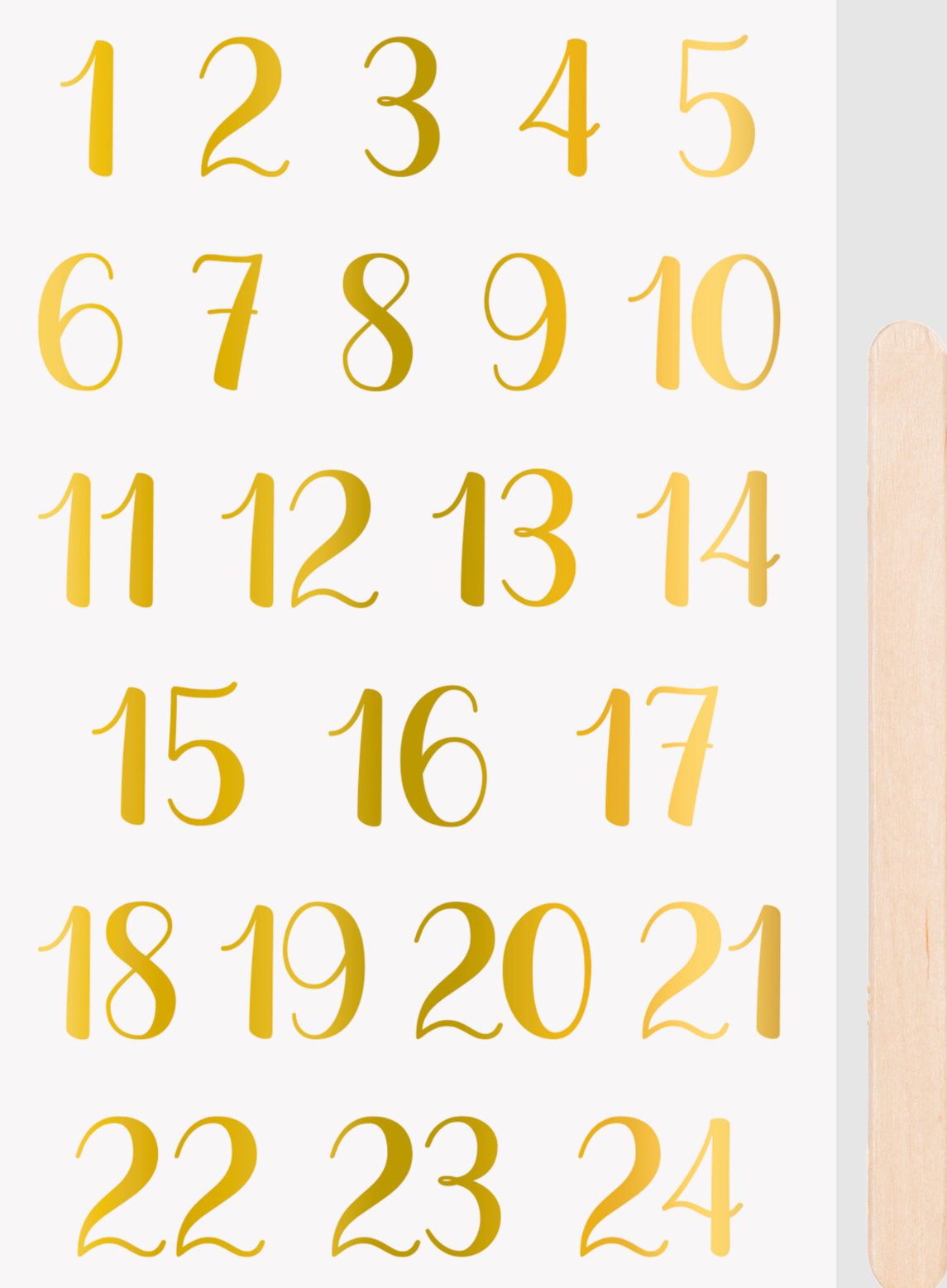 KP STICKERE TRANSFERABILE ADVENT AURIU 10*19CM 3780943