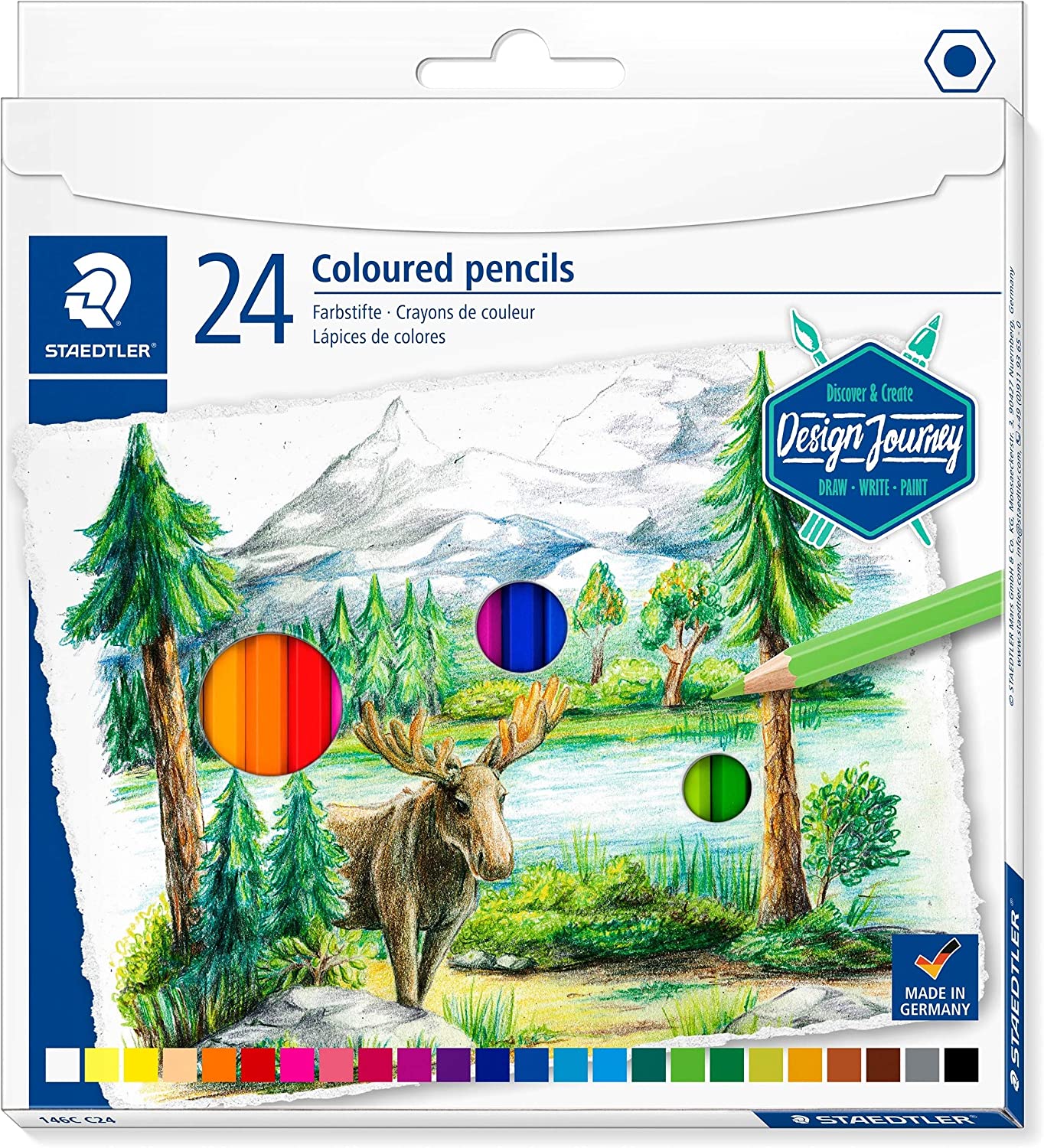 GRI CREIOANE COLORATE STAEDTLER  24/SET 146C-C24