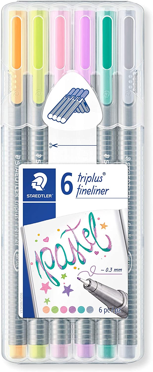 GRI FINELINER STAEDTLER TRIPLUS 6/SET PASTEL 334SB6CS1
