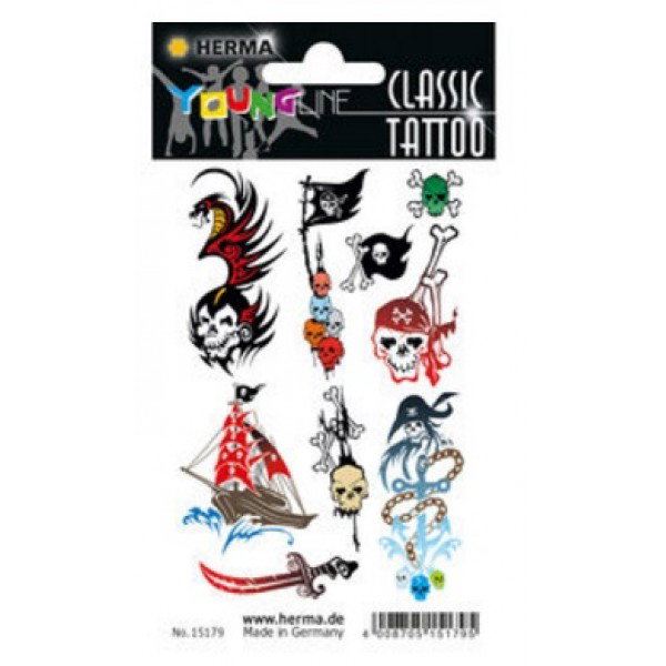 TOR STICK TATUAJ COLOR PIRATI HERMA 15179