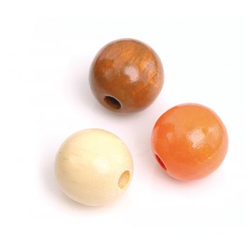 Knorr-Prandell Wood Beads Mix 4mm 165-Pack Natural Orange
