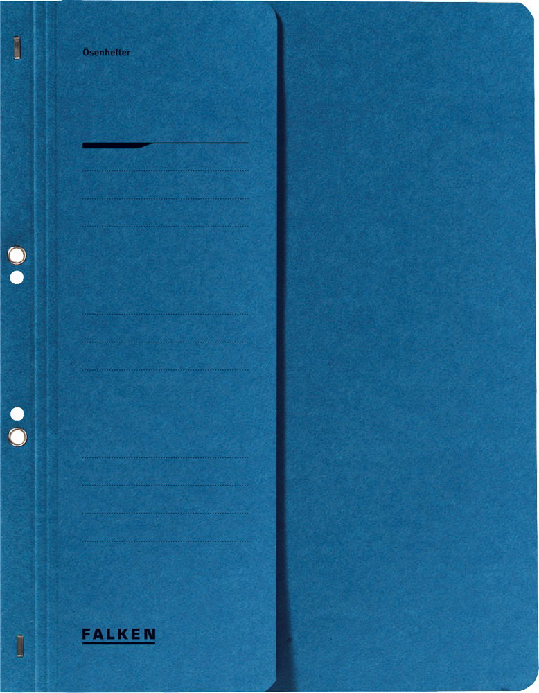 DOSAR DE CARTON CU CAPSE, A4 FALKEN, COPERTA 1/2, ALBASTRU 80003809001F